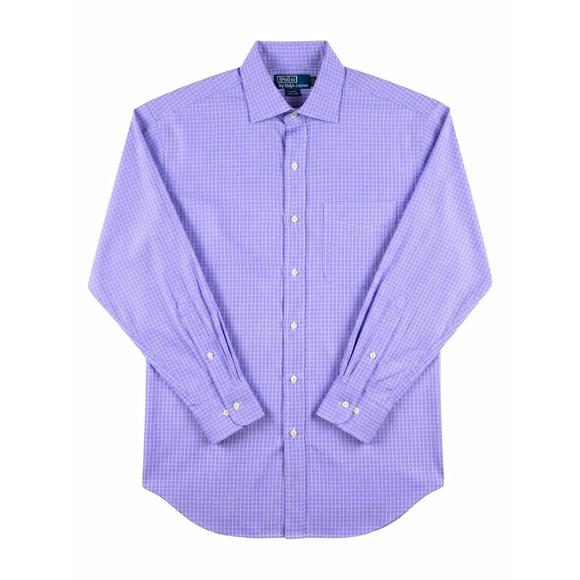 Polo Ralph Lauren Other - Polo Ralph Lauren Philip Dress Shirt Mens 16.5 32/33 Blue Check Non-Iron
